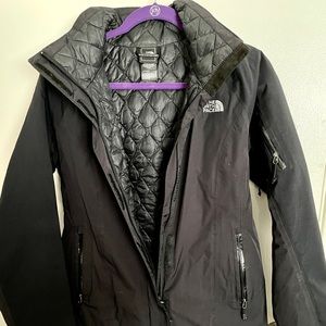 North Face black puffer jacket